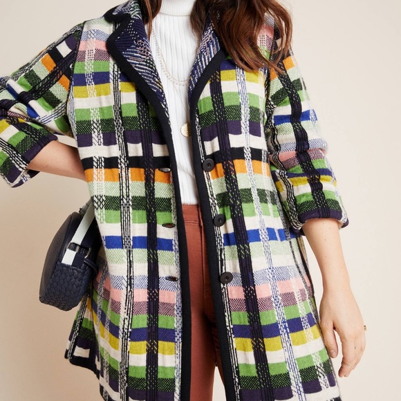 Aldo Martins Multi-Coloured Wool 'Shanley' Sweater Coat in - Picture 2 of 14